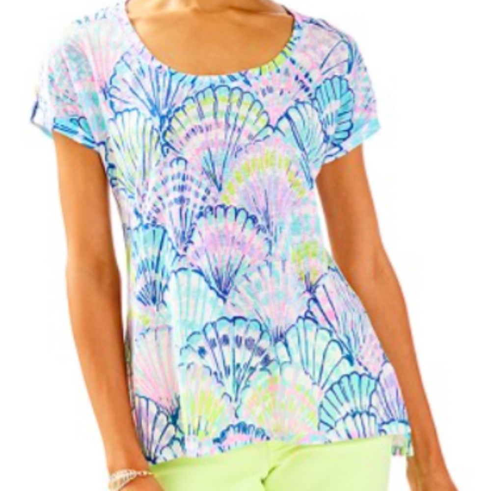 Lilly Pulitzer Oh Shello Inara Top Size XL